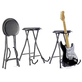 GUITAR STOOL WITH STAND+楽譜クリップ付き Amazon.com: Stagg Guitar Stool and Stand (GIST-300